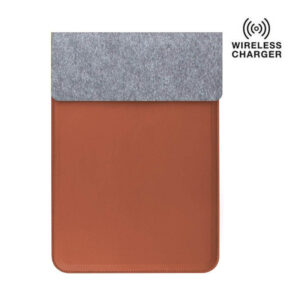14" Felt Laptop Sleeve With 15W Magnetic Charger - <strong>accessory</strong>