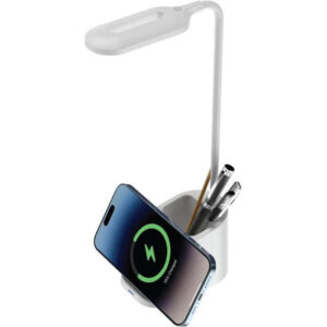 3-in-1 Desk Lamp with 15W Wireless Charger & Pen Holder - <strong>multifunctional</strong>