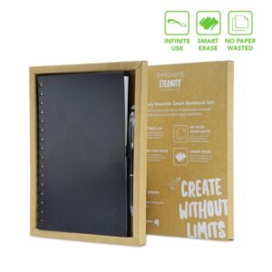 Santhome® Eternity - The Reusable Notebook & Pen Set - Black - <strong>sustainable</strong>