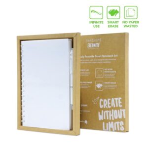 Santhome® Eternity - The Reusable Notebook & Pen Set - White - <strong>sustainable</strong>
