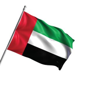 UAE Flag Satin Material - <strong>decor</strong>