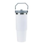 Tumbler with Handle and Straw TM 042 WHT e1755526102250
