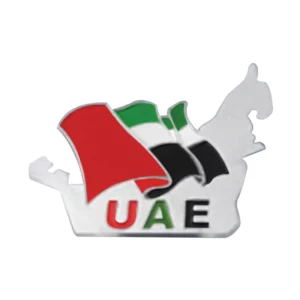 UAE Map Shape Flag Badges - <strong>accessories</strong>