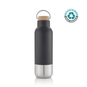 AVERSA - Hans Larsen RCS Recycled Stainless Steel Insulated Water Bottle - Black - <strong>sustainable</strong>