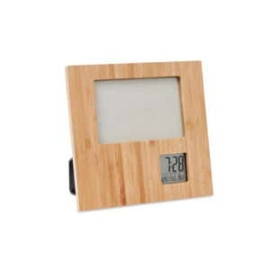 Bamboo Photo Frame with Digital Clock - <strong>home-decor</strong>