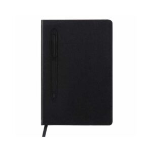 CAMPINA - Giftology A5 Hard Cover Notebook with Metal Pen - Black - <strong>stationery</strong>