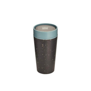 Circular Cup 12oz Black & Faraway Blue - <strong>ceramic</strong>