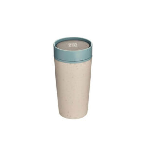 Circular Cup 12oz Cream & Faraway Blue - <strong>ceramic</strong>