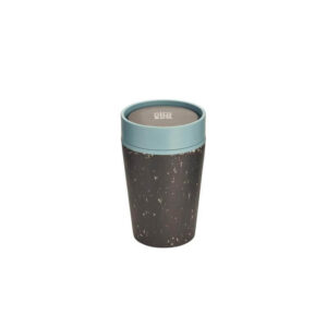 Circular Cup 8oz Black & Faraway Blue - <strong>ceramic</strong>