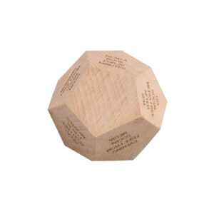 eco-neutral Digital Detox Wooden Dice - <strong>wellness</strong>