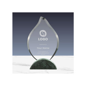 Flame Shaped Crystal & Marble Awards in Hardboard Box - <strong>trophies</strong>