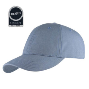 FLEX - Santhome Recycled 6 Panel Relaxed Fit Cap - Sky Blue - <strong>sustainable</strong>