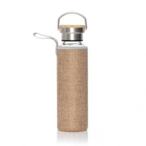 FLOHA - Hans Larsen Borosilicate Glass Bottle with Jute Sleeve - <strong>sustainable</strong>