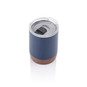 GOUDA - Hans Larsen Vacuum Mug With Cork Base - Blue - <strong>insulated</strong>
