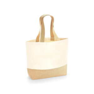 GRS-certified Recycled Cotton-Jute Mini Bag - <strong>sustainable</strong>