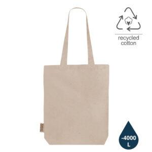 GRS-certified Recycled Cotton Tote Bag with Gusset - <strong>sustainable</strong>