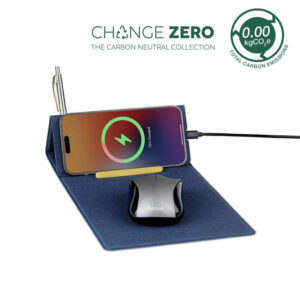CHANGE ZERO Recycled PU 15W Wireless Mousepad & Desk Organizer - <strong>sustainability</strong>