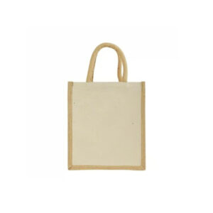 Laminated Cotton Bags with Natural Jute Gusset 10 Oz - <strong>sustainable</strong>