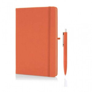 LIBELLET Giftology A5 Notebook With Pen Set (Orange) - <strong>stationery</strong>