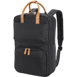 MAINZ - Santhome Metro RPET Laptop Backpack - Black - <strong>sustainable</strong>