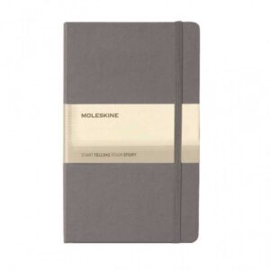 Moleskine Classic Hard Cover Large Ruled Notebook - Slate Grey - <strong>stationery</strong>