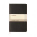 moleskine large notebook hard cover plain black 1