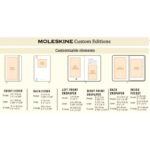 moleskine large notebook hard cover plain black 7