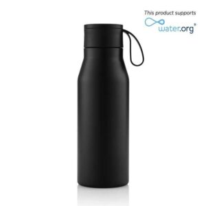 NEBRA - CHANGE Collection Vacuum Bottle with Loop - 600ml - Black - <strong>insulated</strong>