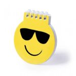 notebook of cheerful emoji designs sunglass
