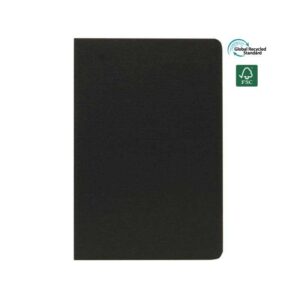 ORSHA - SANTHOME A5 rPET & FSC Certified Notebook - Black (Anti-Microbial) - <strong>sustainable</strong>