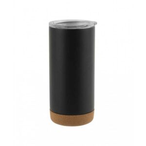 RASTATT - Giftology Insulated Mug / Tumbler with Cork Base - Black - <strong>travel</strong>