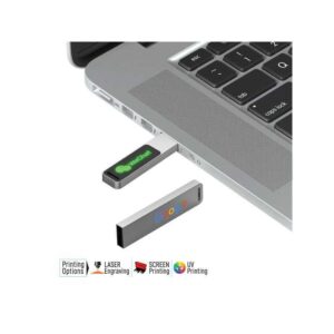 Slim Metal LED USB Flash Drive - <strong>storage</strong>