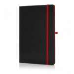 sukh santhome a5 hardcover ruled notebook black red 1