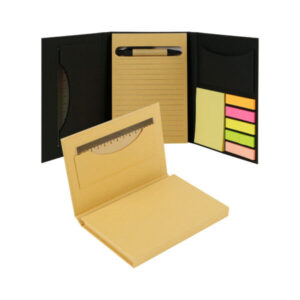Tri-Fold Notepad with Sticky Notes, Pen, Card Slot and Ruler - <strong>stationery</strong>
