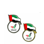 uae flag metal badges gold silver e1754577211880