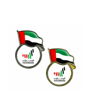 UAE Flag Metal Badges Gold & Silver - <strong>accessories</strong>