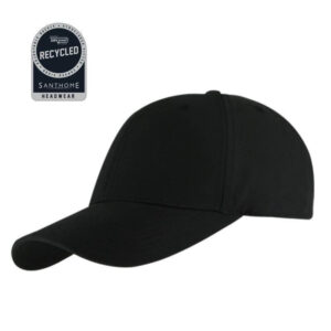 ULTRA - Santhome RPET 6 Panel DryNCool® Sport Cap - Black - <strong>headwear</strong>