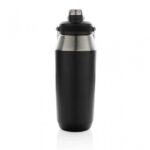 uslar hans larsen vacuum bottle with solid handle and dual lid 1l black 1