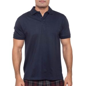 SANTHOME Man Polo Shirt with UV protection-Navy Blue