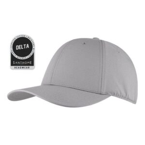 CoolMax® Stretch-Fit Performance Cap- Grey