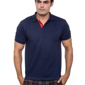 HIGHLANDER -  Polo Shirt (Navy Blue / Red)