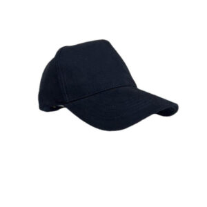 Cotton 5 Panel Heavy Brushed Cap – Navy Blue