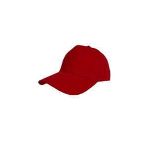 Cotton 5 Panel Heavy Brushed Cap - Red
