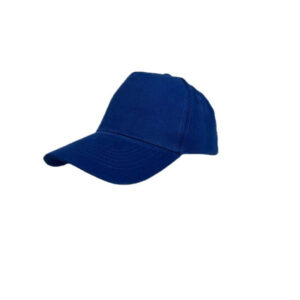 Cotton 5 Panel Heavy Brushed Cap – Royal Blue