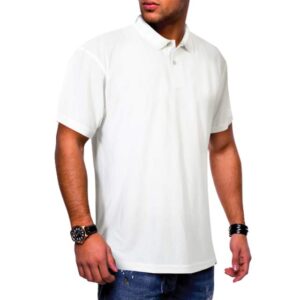 Polo Shirt with Heiq Viroblock Tech (Anti-viral)-white