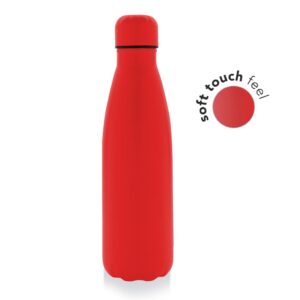 Soft Touch Insulated Water Bottle - RED