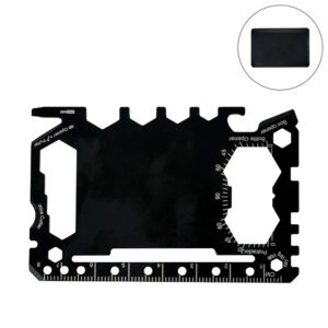 Multi-functional Tool Card in Stainless Steel with PU Leather Pouch