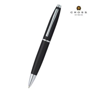 Cross Calais™ Matte Black with Polished Chrome Appointments Ballpoint Pen (Blue Ink)