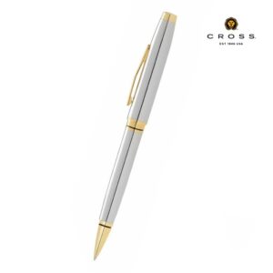 Cross Coventry Polished Chrome with Gold Tone Appointments Ballpoint Pen (Blue Ink)