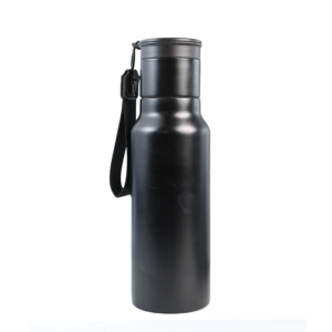 GAHWA GO SET – Travel-Ready 500ml Vacuum-Insulated Bottle & 90ml Stackable Espresso Cup with Silicone-Sealed Lid